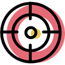 sniper, weapons, Target, sports, Aim, shooting LightCoral icon