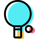 table tennis, sports, ping pong, racket, equipment Turquoise icon