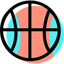 sports, Sport Team, team, equipment, Basketball LightSalmon icon