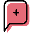 chatting, Speech Balloon, Multimedia, speech bubble, Message, Chat, Conversation LightCoral icon