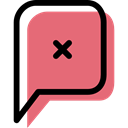 Speech Balloon, speech bubble, Multimedia, Chat, Conversation, Message, chatting LightCoral icon