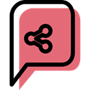 Multimedia, Chat, speech bubble, Speech Balloon, chatting, technology, Message, Conversation LightCoral icon