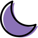 full moon, meteorology, night, Astronomy, nature, Moon, Moon Phase MediumPurple icon