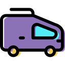 Car, transportation, vehicle, van, transport, Automobile MediumPurple icon