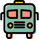 Automobile, vehicle, Bus, transport, transportation, school bus, Public transport DarkSeaGreen icon