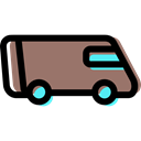 transport, van, Automobile, vehicle, transportation, Car Black icon