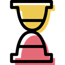 Hourglass, Clock, waiting, time, Tools And Utensils Black icon