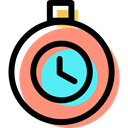 Chronometer, record, race, Clock, Tools And Utensils, timer LightSalmon icon