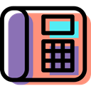 phone, Conversation, Call, technology, telephone, Telephone Call LightSalmon icon