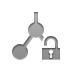 Lock, subnet, open Gray icon