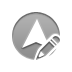 pencil, Up, arrowhead DarkGray icon