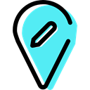 pin, Cloud, map pointer, Map Location, Map Point, Edit, Gps, placeholder, signs, sign Turquoise icon