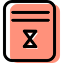File, paper, education, documents, document, Archive, waiting, interface LightSalmon icon