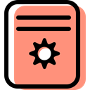 paper, education, documents, Archive, settings, File, document, interface LightSalmon icon