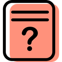 documents, education, paper, document, Archive, interface, question, File LightSalmon icon