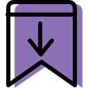 signs, bookmark, Badge, insignia, shapes, interface MediumPurple icon