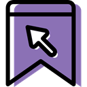 shapes, interface, bookmark, Badge, insignia, signs MediumPurple icon