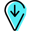 Gps, signs, Map Point, interface, map pointer, Map Location, pin, placeholder Turquoise icon