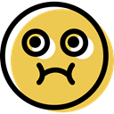 feelings, smiling, interface, Sick, Emoticon, Emotion, people, smiley, Face SandyBrown icon