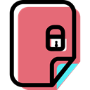 File, document, Archive, Format, Multimedia, security LightCoral icon