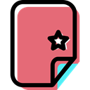 Archive, Favorite, File, document, Format, Multimedia LightCoral icon