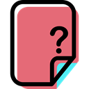 File, unknown, question, Format, Multimedia, Archive, document LightCoral icon