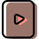 Multimedia Option, Play button, Multimedia, Arrows, music player, movie, video player Gray icon