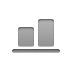 Align, Bottom, horizontal DarkGray icon