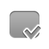 checkmark, Rectangle, rounded DarkGray icon