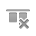 cross, Align, Top, horizontal DarkGray icon