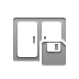 Cabinet, Diskette Gray icon