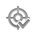 Aim, checkmark Gray icon