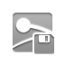 Diskette, ping DarkGray icon