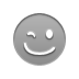 smiley, wink DarkGray icon