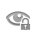 Eye, Lock, open Gray icon