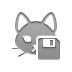 Cat, Diskette Gray icon