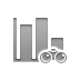 Binoculars, chart, Stats, Bar Gray icon