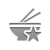 star, Bowl, chopsticks Icon