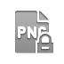Format, Png, Lock, File Gray icon
