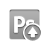 photoshop, Up, photoshop up DarkGray icon