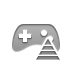 Game, Control, pyramid DarkGray icon