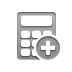 calculator, Add Gray icon