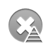Close, pyramid Gray icon