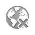 cross, world DarkGray icon