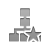 organizational, star, chart Gray icon