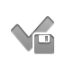 checkmark, Diskette Gray icon