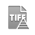 File, Format, pyramid, Tiff Gray icon