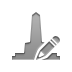 pencil, Monument Gray icon