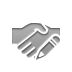 Hand, pencil, Handshake Icon