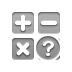 button, help, calculator DarkGray icon